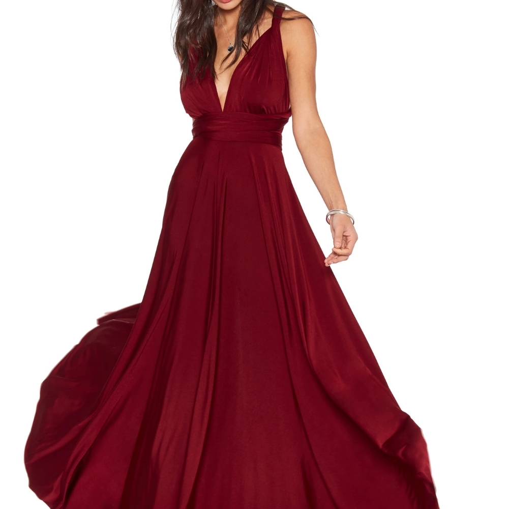 Twobirds Classic Ballgown - Burgundy